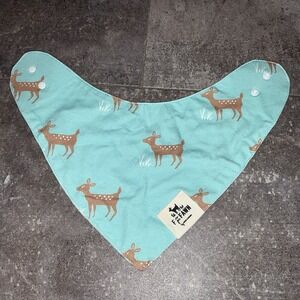 F Is For Fawn By Doe A Deer Infant Toddler Drool Bib and Burp Bandana Neutral